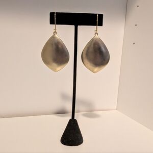 Vintage Elegant Gold Tone Teardrop Earrings